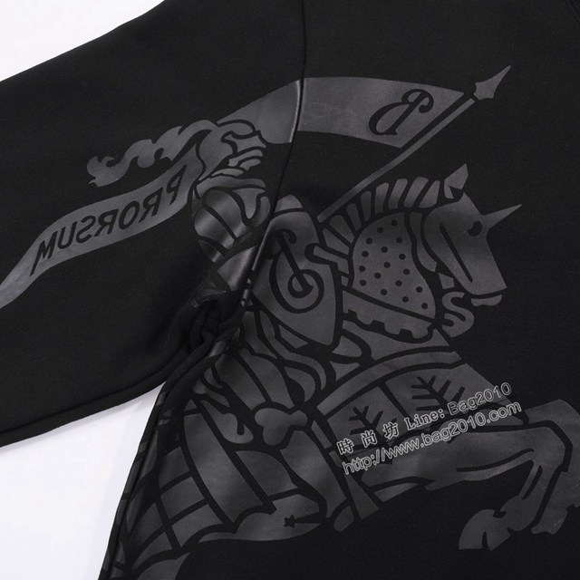 Burberry專櫃巴寶莉2023FW新款騎士印花圓領衛衣 男女同款 tzy3086